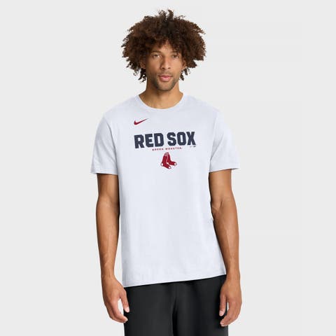 Men's Nike White Boston Red Sox Bold Team Name T-Shirt