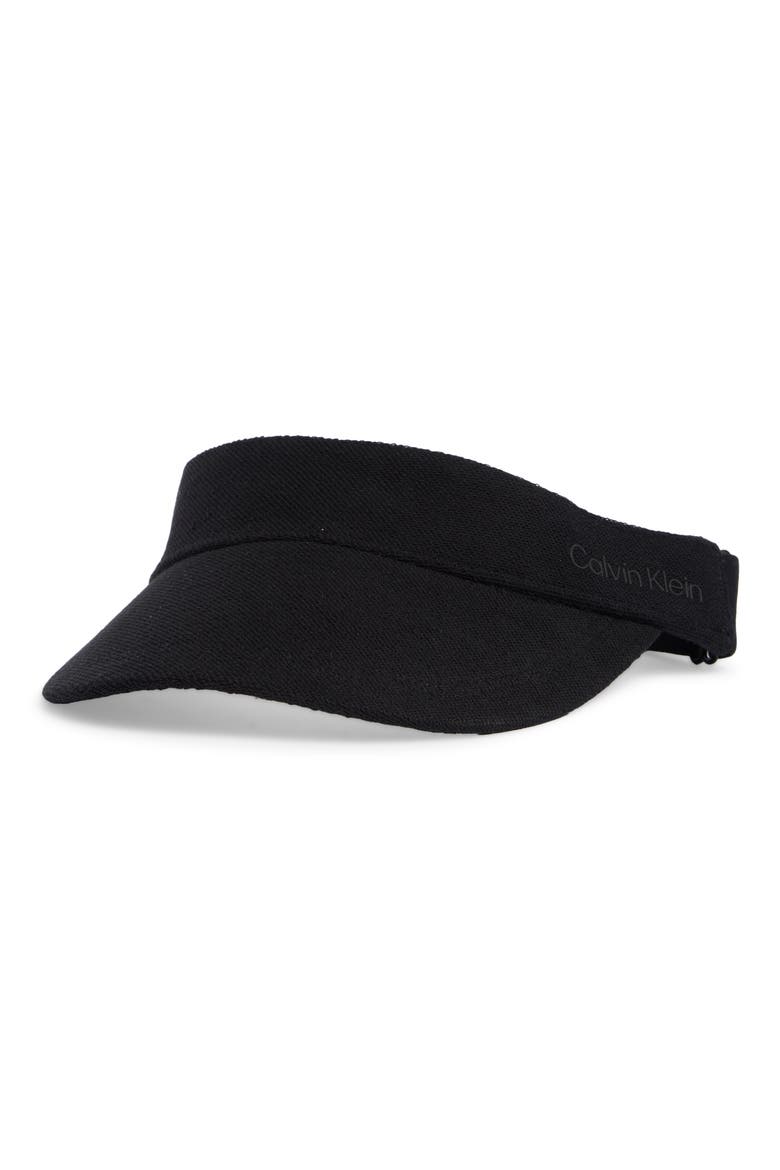 Terry Tennis Visor, Main, color, BLACK