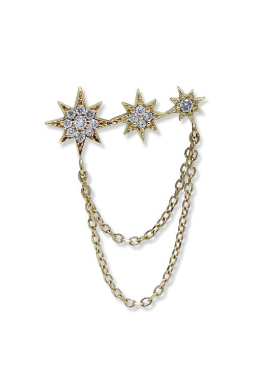 Anzie Morgan North Star Drop Earrings In Gold