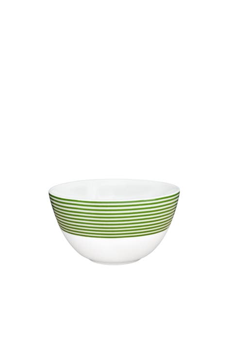 Newport Verde Stripe Cereal Bowl  - Porcelain - Set 4