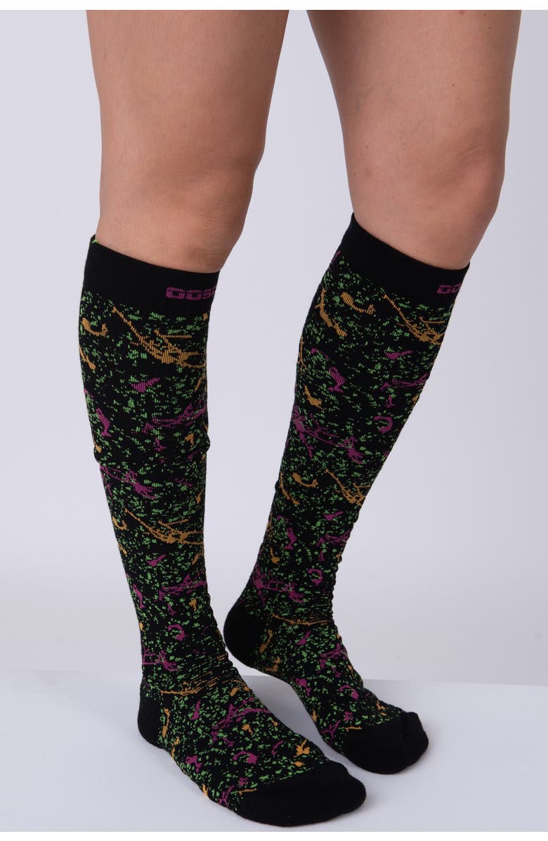 OOSC Clueless Multicoloured Ski Sock, Main, color, Multicoloured