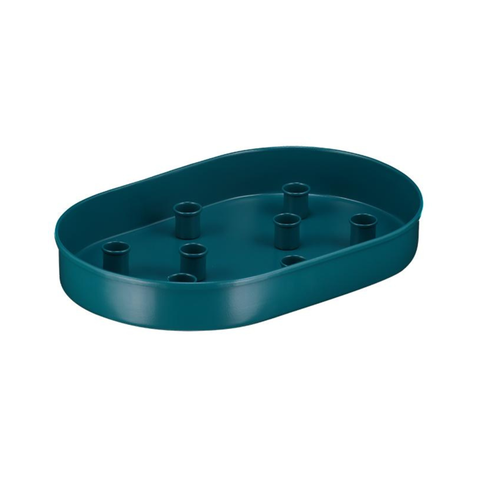 Oval Metal Candle Platter