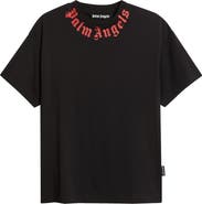 Palm Angels Logo Graphic Cotton T-Shirt