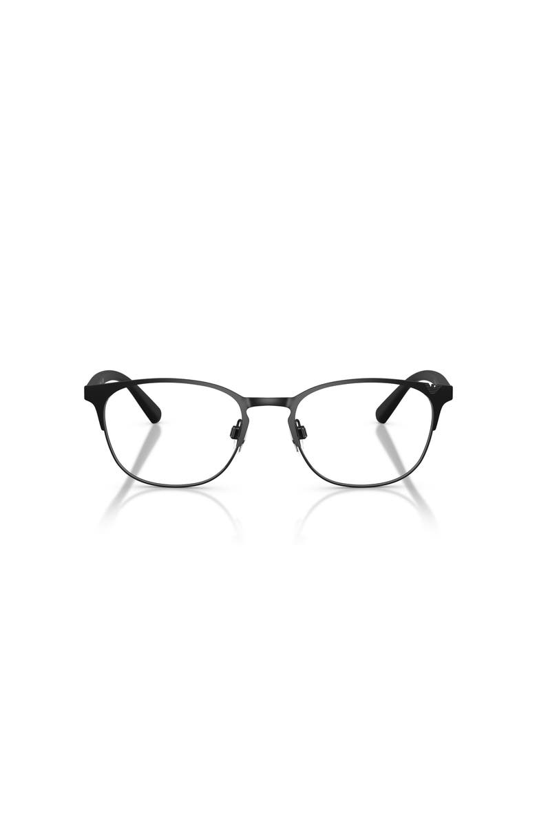 Emporio Armani 53mm Oval optical glasses, Alternate, color, Black