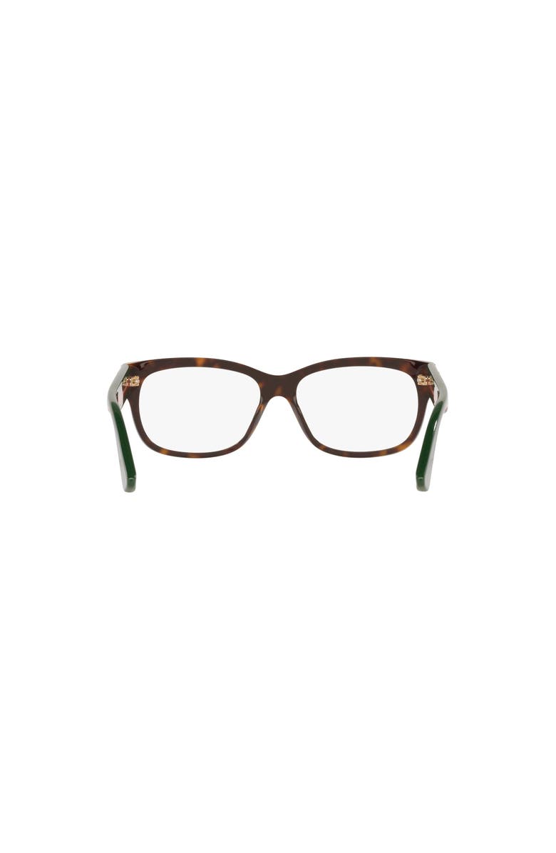 Gucci 55mm Rectangle optical glasses, Alternate, color, Brown