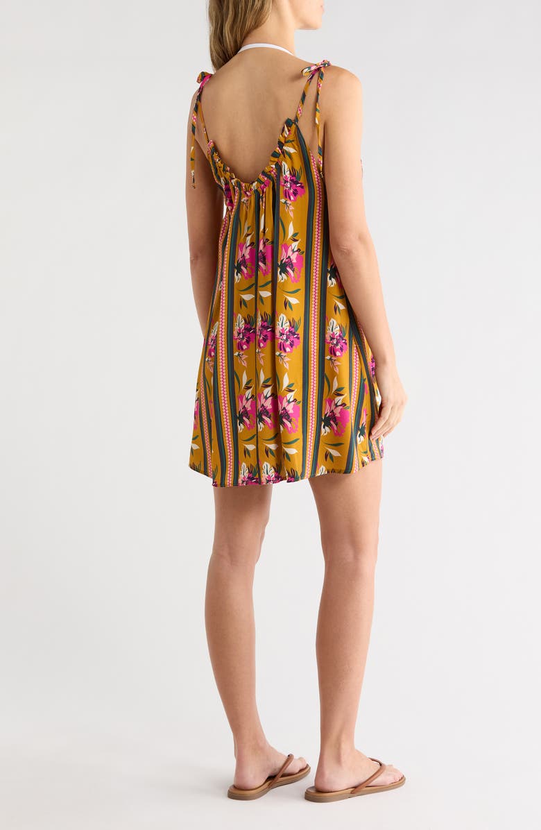 Maaji Magnolia Cover-Up Dress, Alternate, color, Yellow