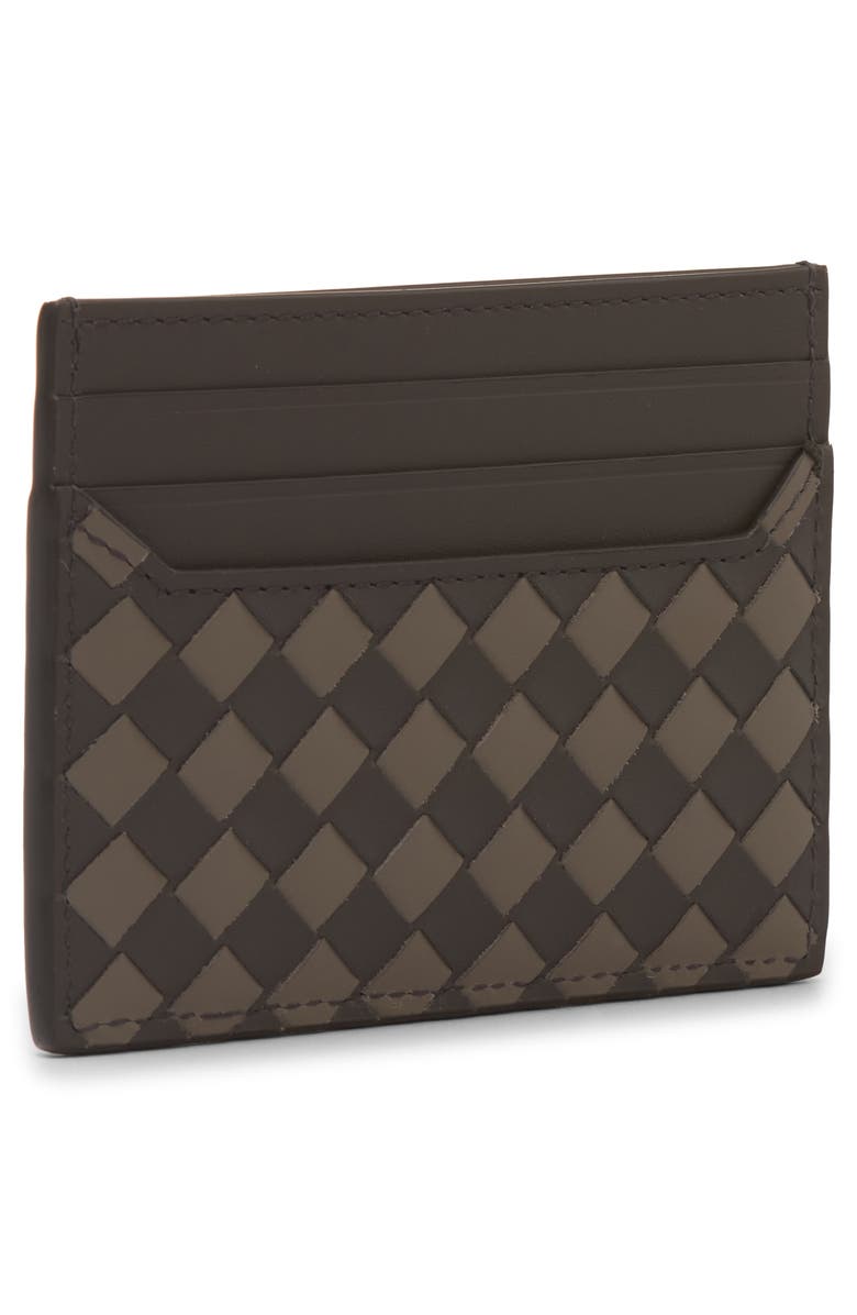 Bottega Veneta Small Intrecciato Horizontal Card Holder, Alternate, color, 1362 Lapilli Drizzle