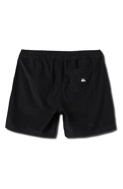 Quiksilver Taxer Corduroy Drawstring Shorts In Phantom