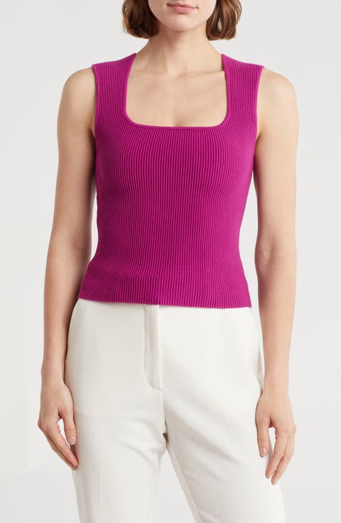 Square Neck Sweater Tank