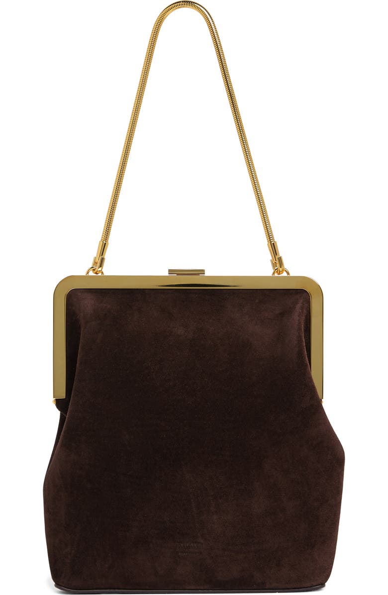 Khaite Lilith Suede Evening Bag, Main, color,