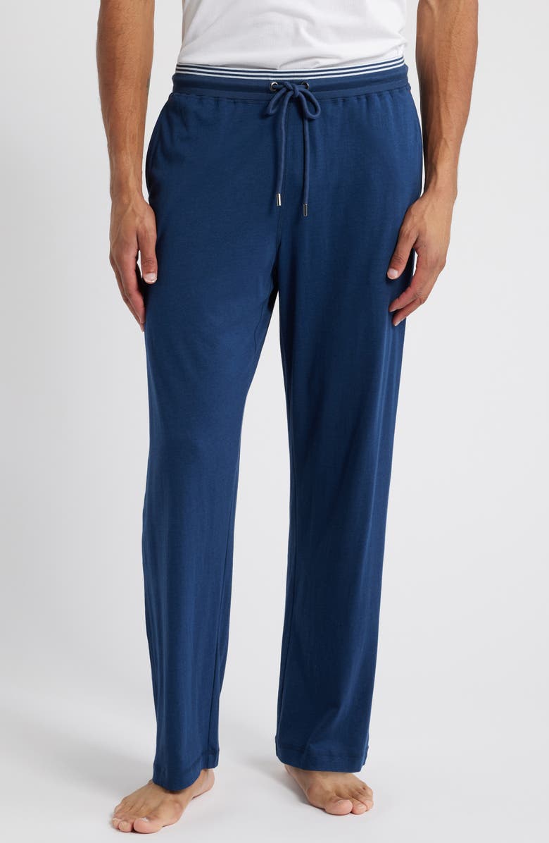 Daniel Buchler Lightweight Cotton Blend Pajama Pants, Main, color, 