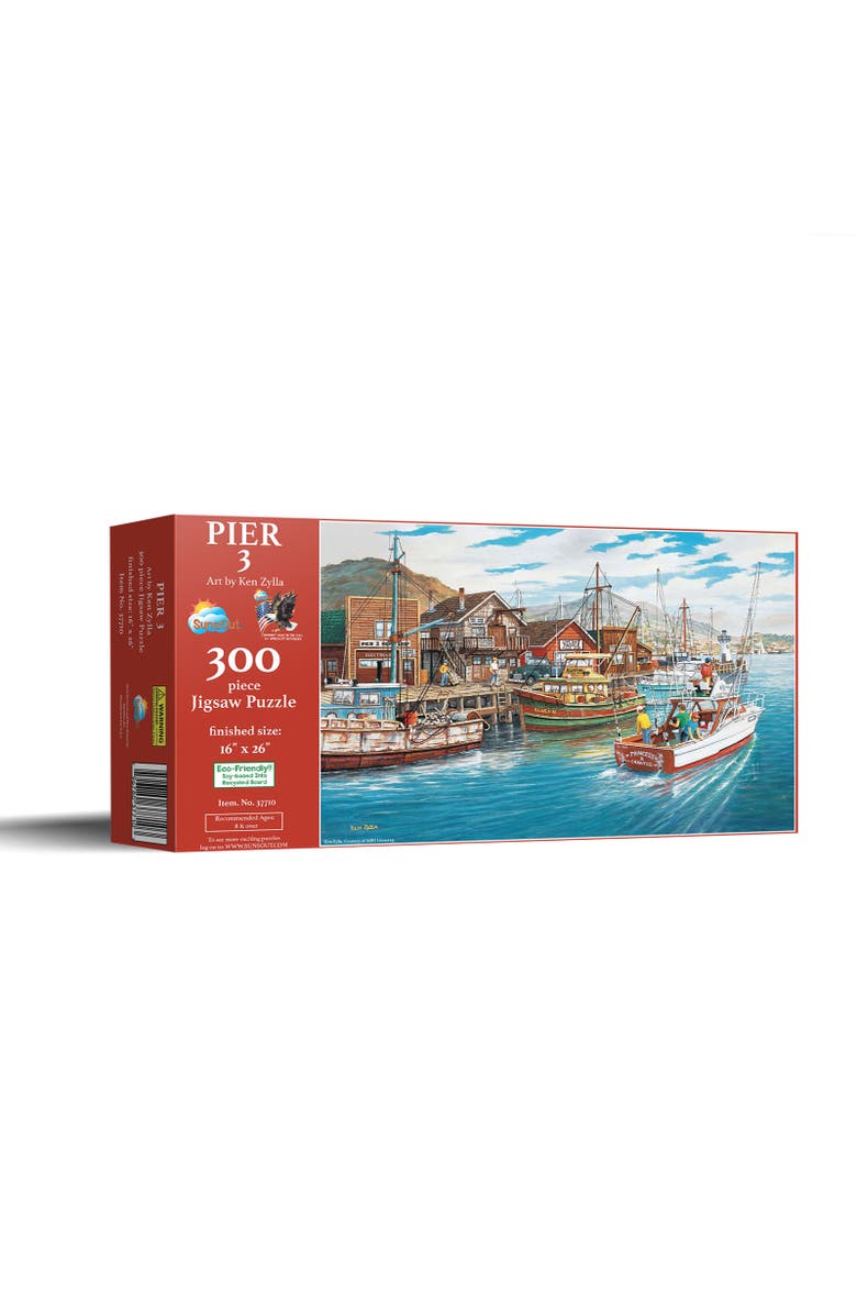 Sunsout Pier 3 300 piece Jigsaw Puzzle for Adults, Main, color, Multicolor