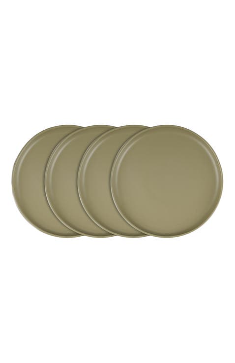 Tom Stoneware 4-Piece Salad Plate Set