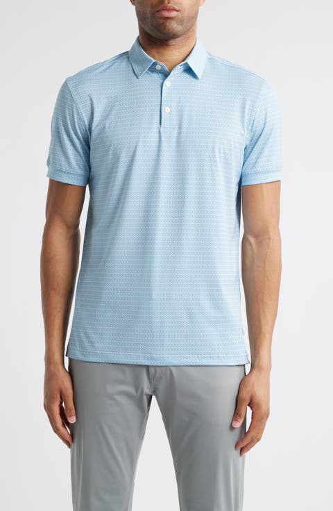 Versa Trim Fit Geo Print Performance Golf Polo