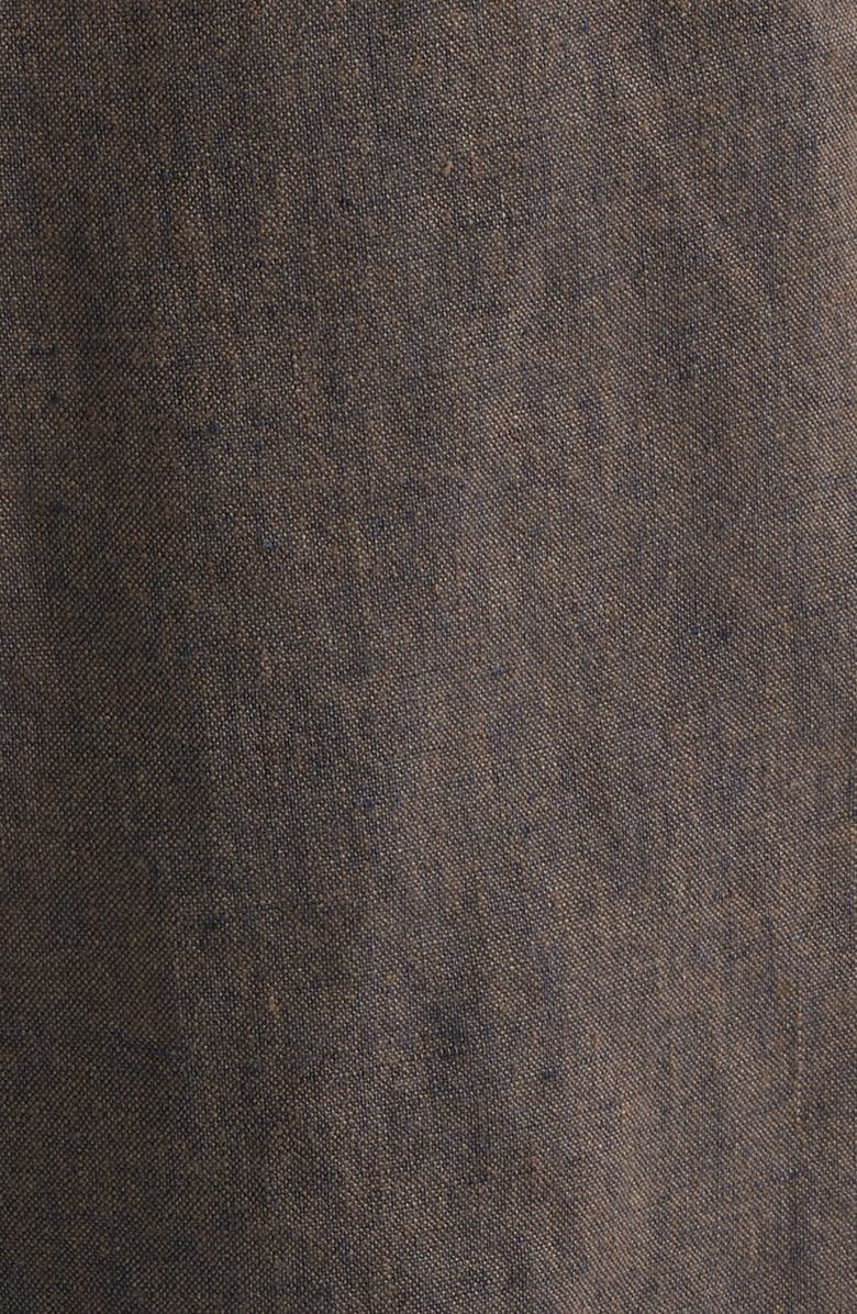 Madewell Pull-On Linen Shorts, Alternate, color, Chocolate