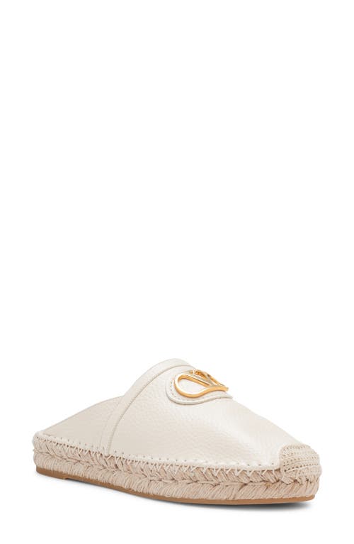 Shop Valentino Garavani Vlogo Mule In Light Ivory