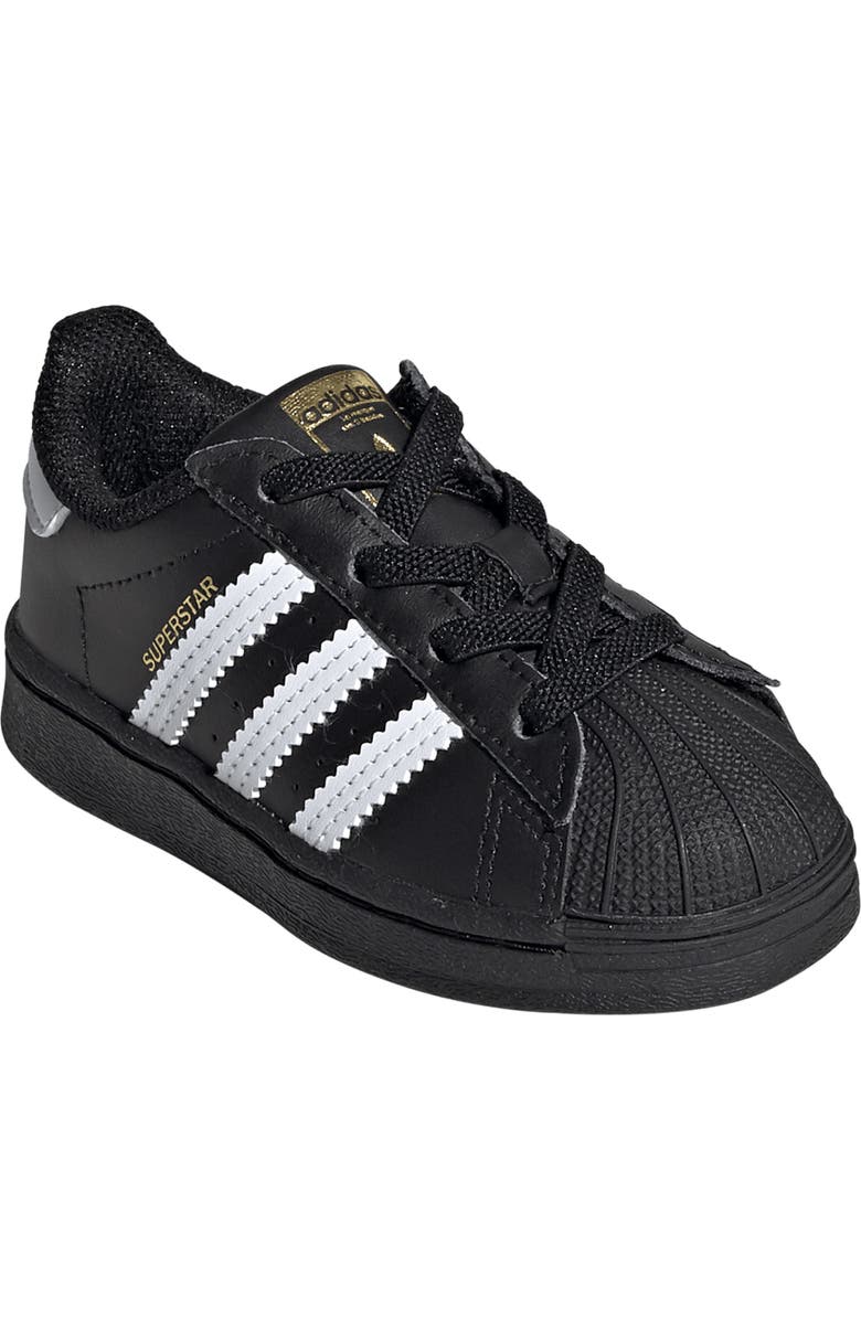 adidas Kids' Superstar Sneaker, Main, color, Black/ White/ Black
