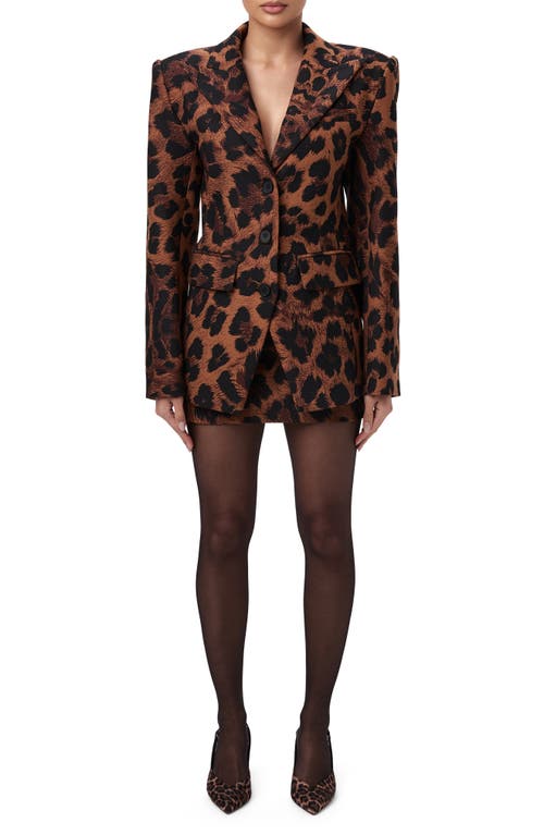Naked Wardrobe Fitted Blazer In Leopard