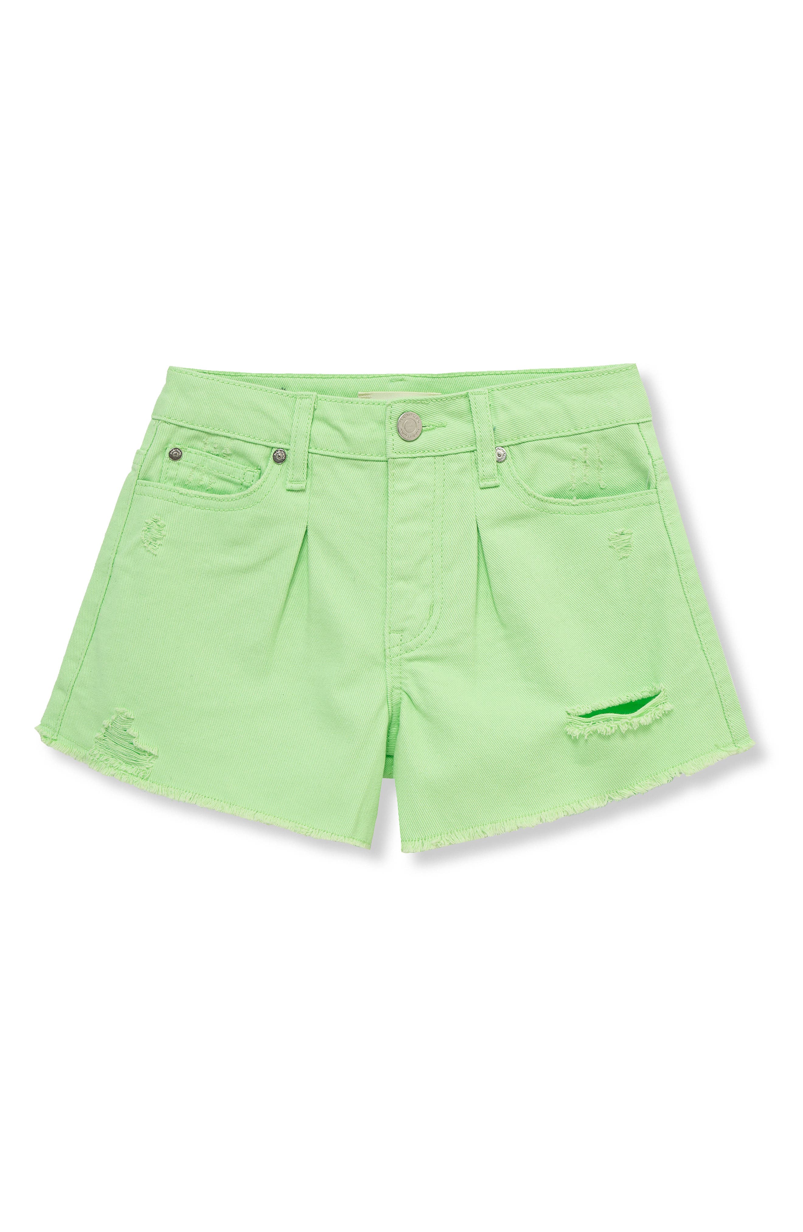 Habitual Kids Kids' Frayed Pleated Denim Shorts