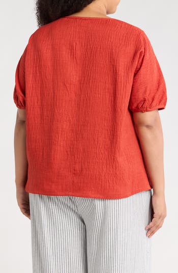 Bubble Short Sleeve Top