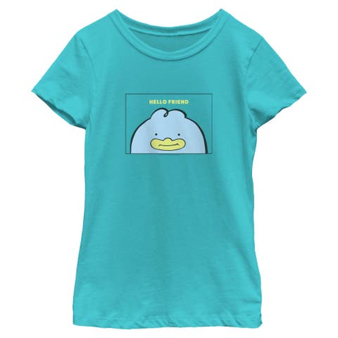 Girl's KPop Demon Hunters Hello Friend Duck  Graphic T-Shirt