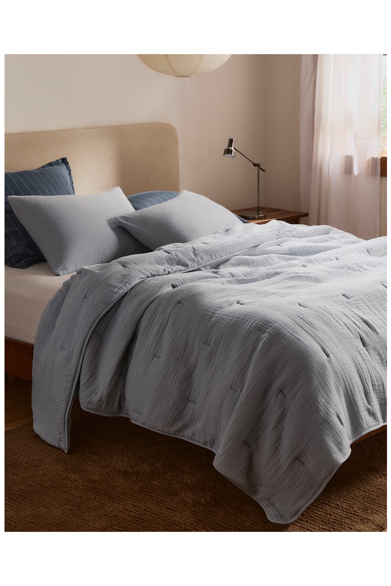 Cloud Cotton Set of 2 Pillow Shams, Alternate, color, SKY