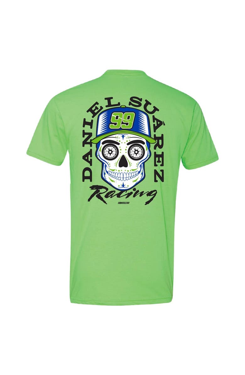 Trackhouse Racing Team Collection Men's Trackhouse Racing Team Collection  Neon Green Daniel Suarez Name & Number T-Shirt, Alternate, color, Neon Green
