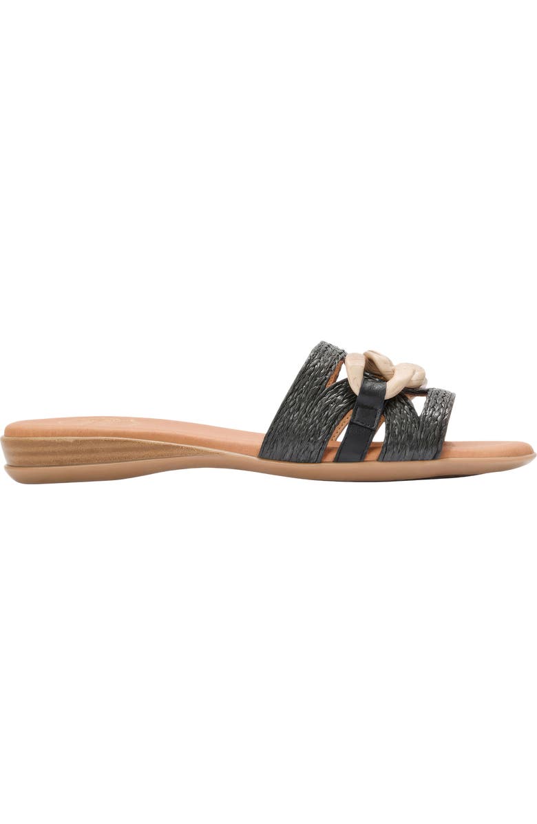 André Assous Neela Slide Sandal, Alternate, color, Black