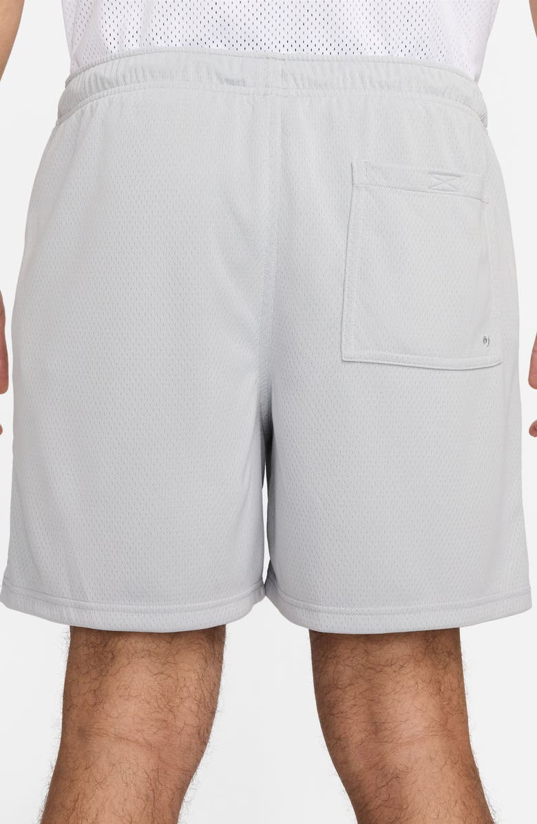 Nike Club Flow Mesh Athletic Shorts, Alternate, color, 077 Ltskgy/White