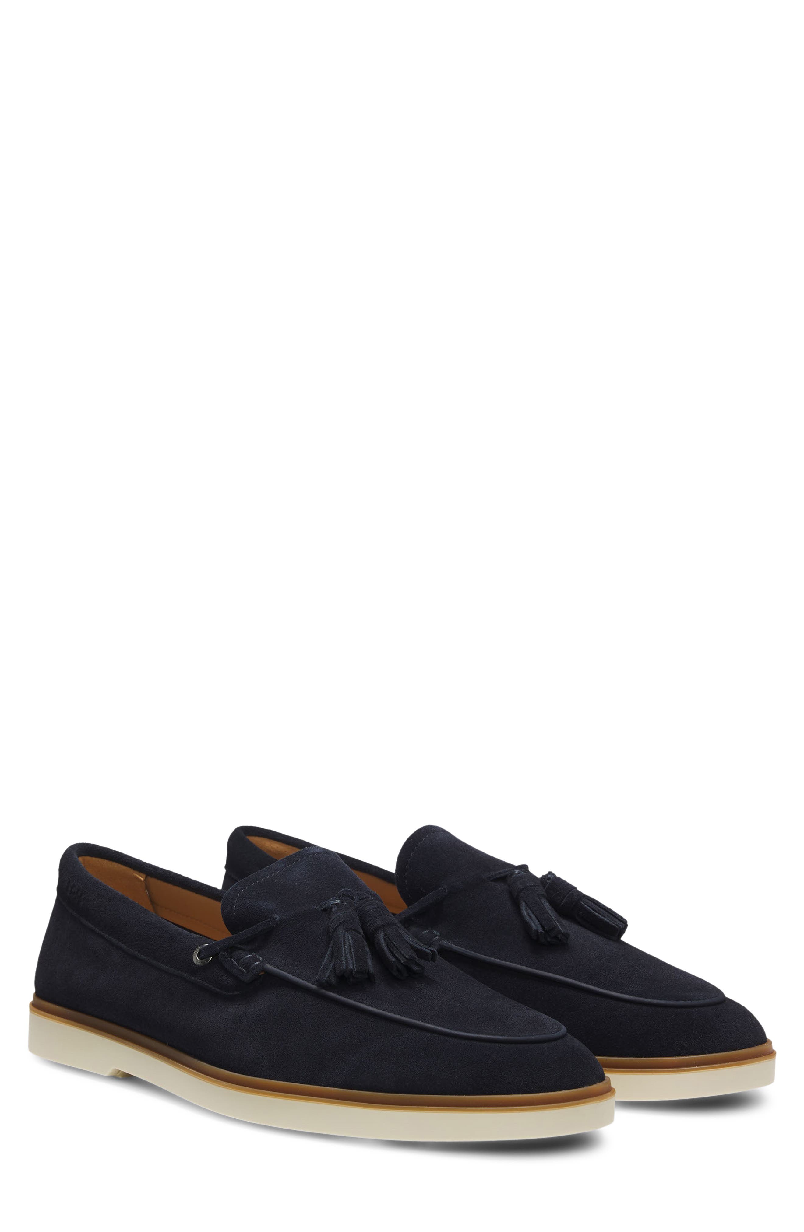 Hedley Tassel Loafer, Main, color, DARK BLUE