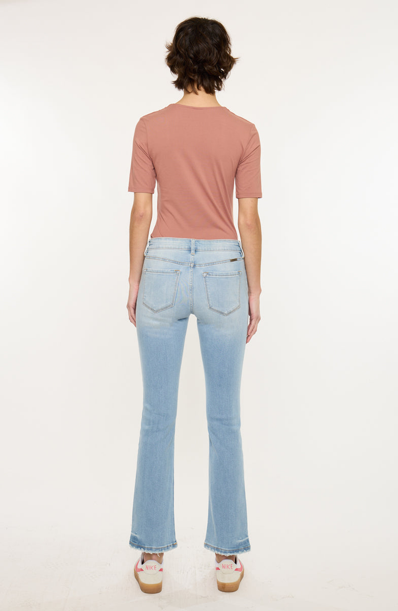 KanCan Coraline Essentials Mid Rise Kick Flare Jeans, Alternate, color, Light Wash