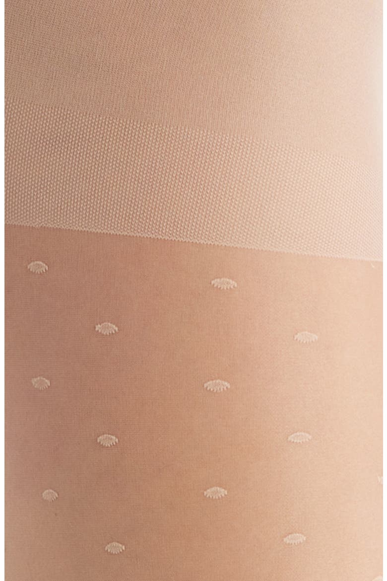 Polka Dots Tights, Alternate, color, BEIGE ALMOND