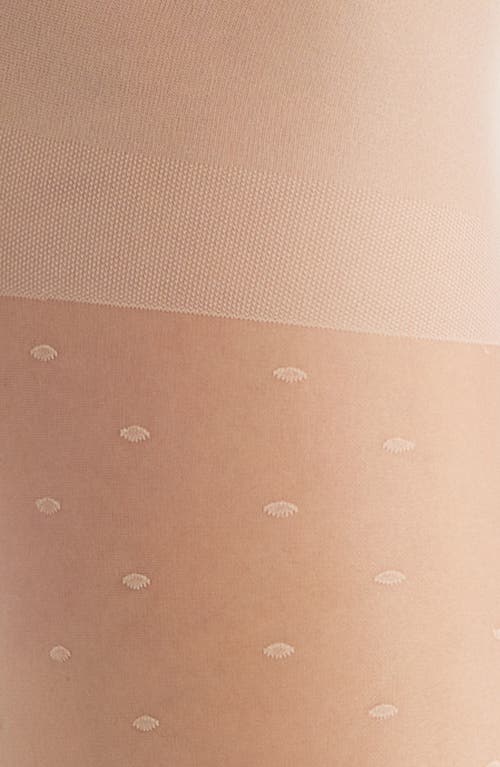 Nordstrom Polka Dots Tights In Beige Almond
