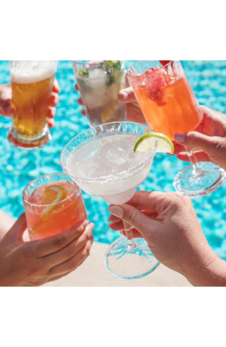 VIETRI Superglass Shatterproof Margarita Glass, Alternate, color, Clear