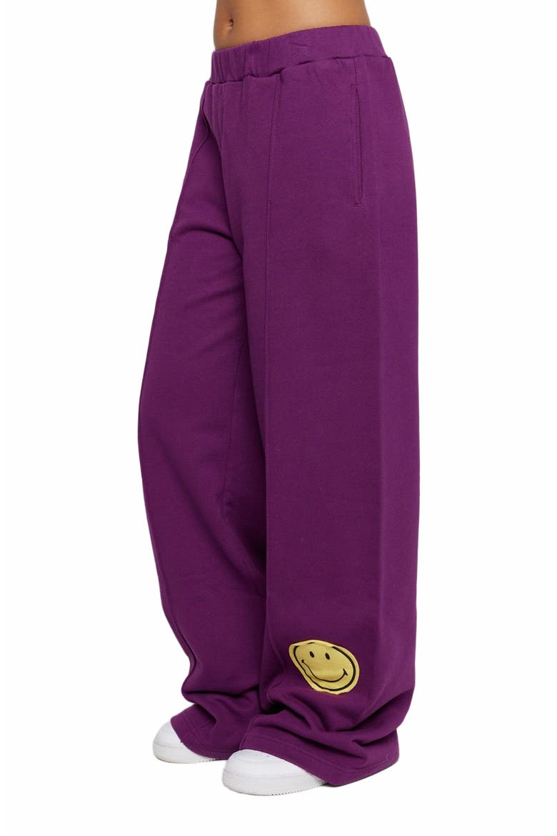 Smiley Straight Leg Pants, Alternate, color, PURPLE