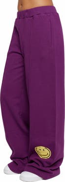 Samii Ryan | Smiley Straight Leg Pants , Purple , Large , 4