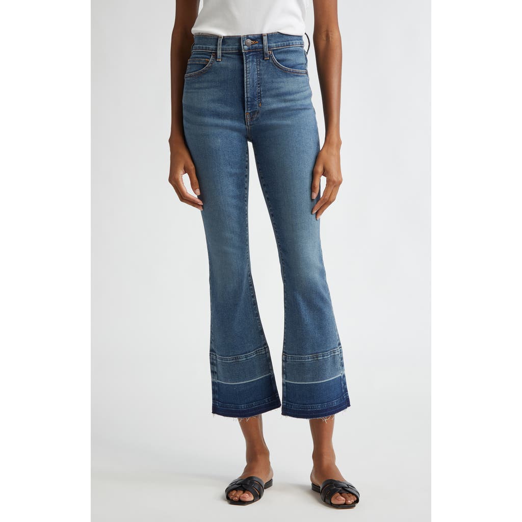 VERONICA BEARD VERONICA BEARD CAROLINA RELEASE HEM HIGH WAIST ANKLE FLARE JEANS