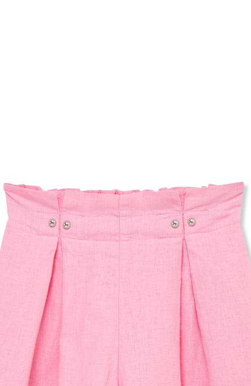 Habitual Kids Kids' Linen Blend Tank & Shorts Set In Light Pink