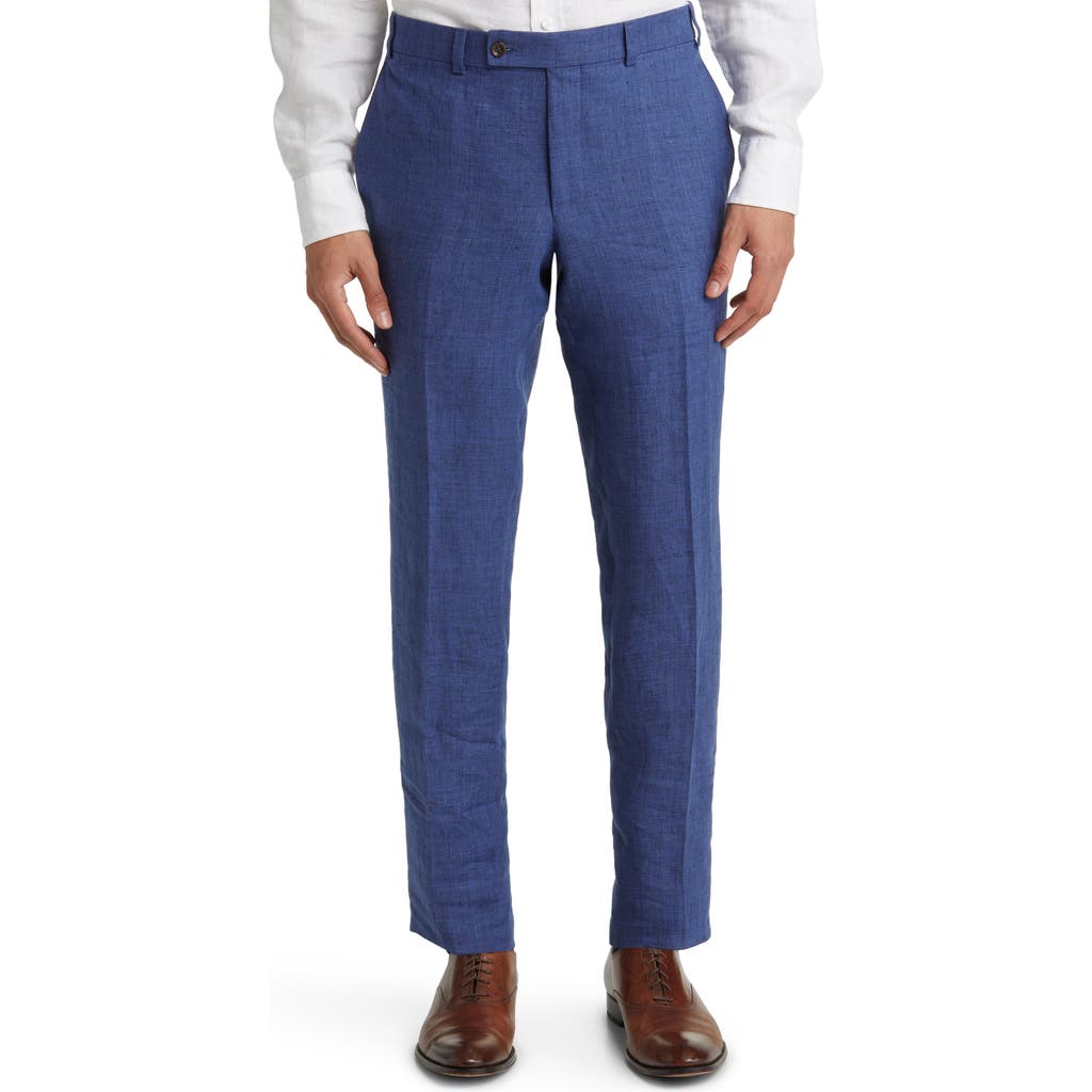 Jack Victor Pablo Flat Front Linen Trousers