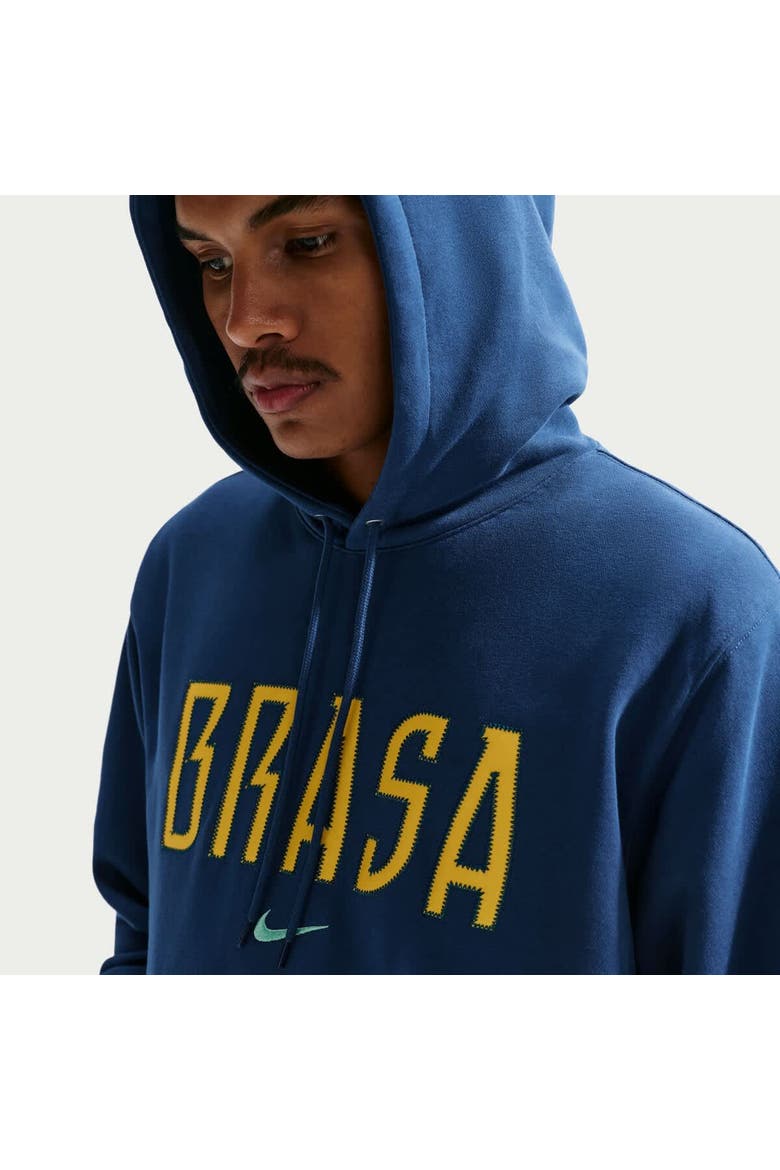 Men's Nike Blue Brazil National Team Club Hoodie, Alternate, color, Blue