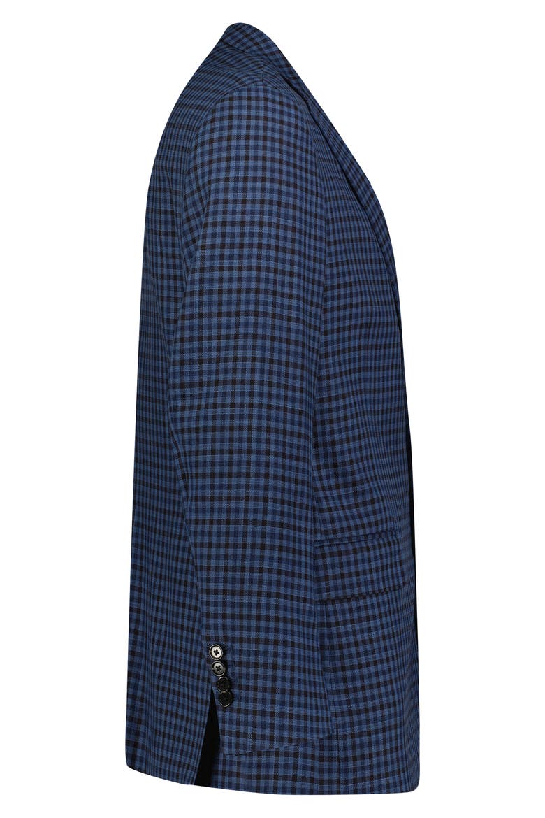 Hopsack Regent Fit Wool Sport Coat, Alternate, color, NVYMULTIGINGHAM