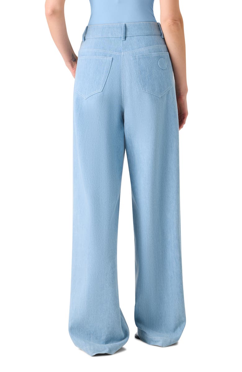 Akris punto Cooper High Waist Wide Leg Jeans, Alternate, color, Sky Blue Denim