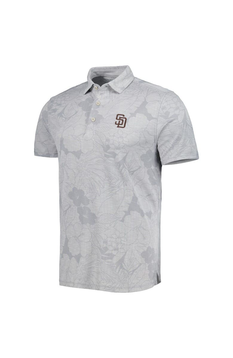 Tommy Bahama Men's Tommy Bahama  Gray San Diego Padres Blooms Polo, Alternate, color, 