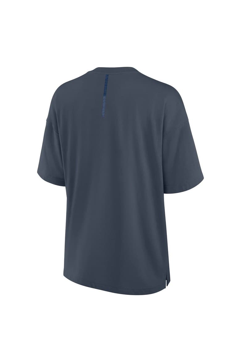 Women's Fanatics Blue Chicago Cubs Oversized Elements Raw Edge Future Ground T-Shirt, Alternate, color, Blue