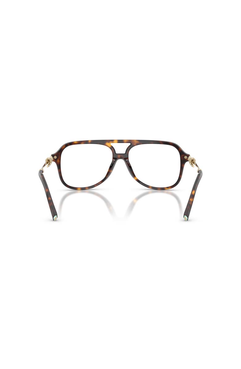 Tiffany & Co. 56mm Pilot optical glasses, Alternate, color, Tortoise