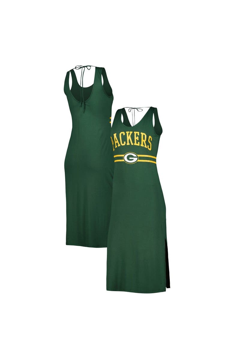 G-III 4HER BY CARL BANKS Women's G-III 4Her by Carl Banks Green Green Bay Packers Training V-Neck Maxi Dress, Main, color,