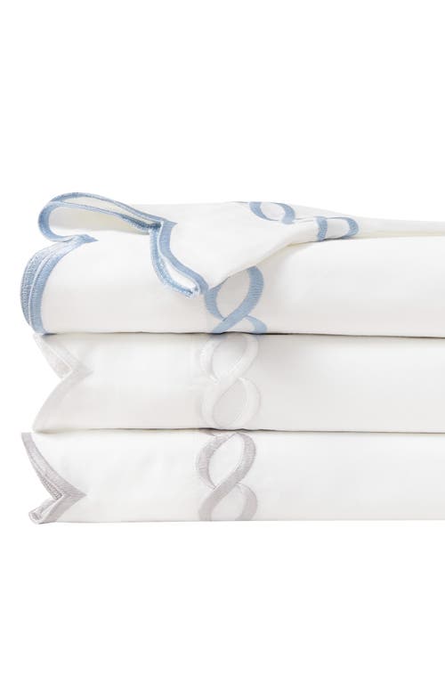 Melange Home Scallop Rope 600 Thread Count Sheet Set In Blue