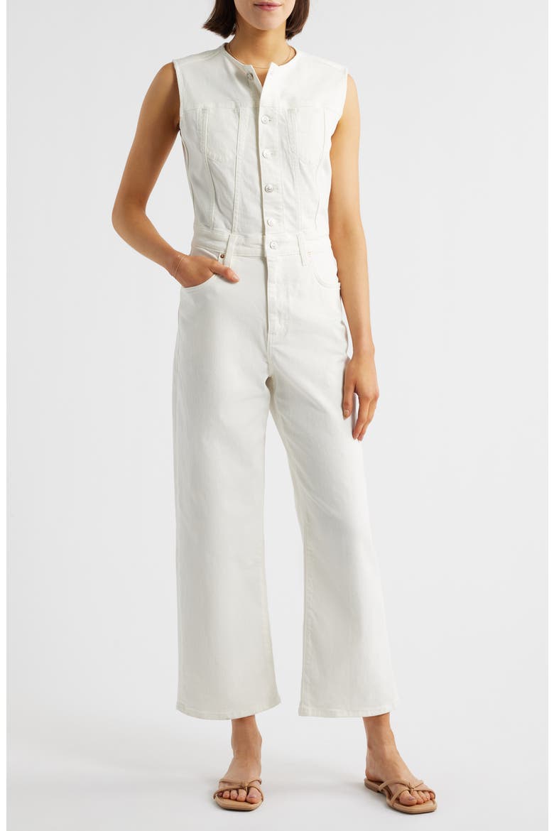 Cirie Ankle Straight Leg Jumpsuit, Main, color, TONAL ECRU