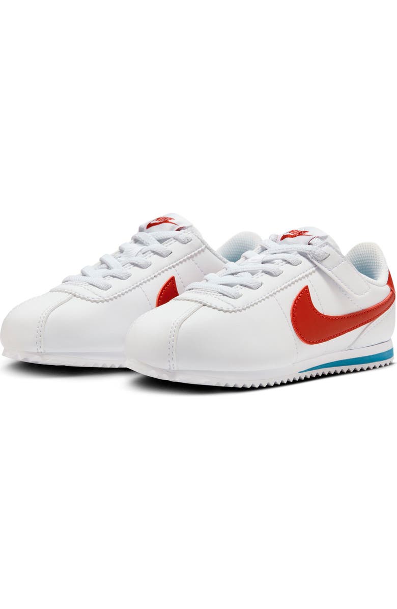 Nike Kids' Cortez EasyOn Sneaker, Main, color, White/ Varsity Red/ Blue