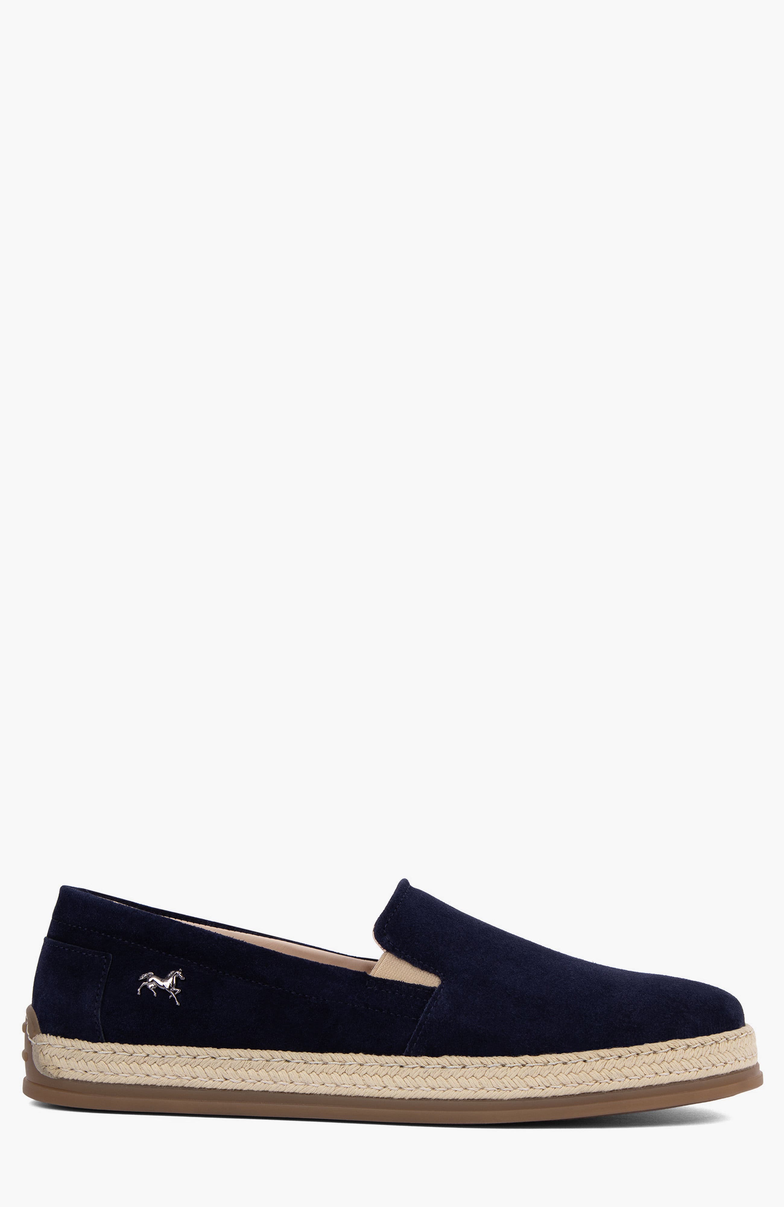 Piazzamo Suede Loafers, Main, color, Navy